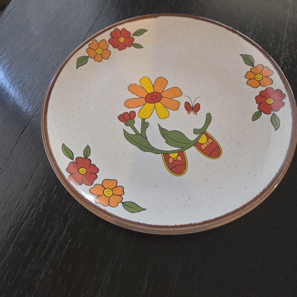 Vintage Interpur Children Girl Dish Set Plate Bowl Reminisce 70s 80s Nostalgia - Picture 7 of 16